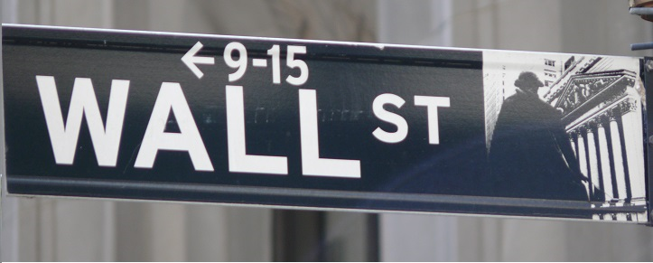 Wall Street Sign Board